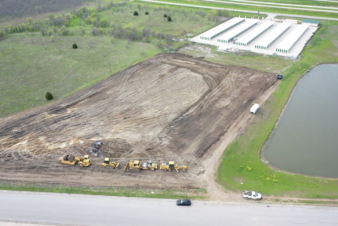 Division 31 commercial excavation and site preparation project in North Texas
